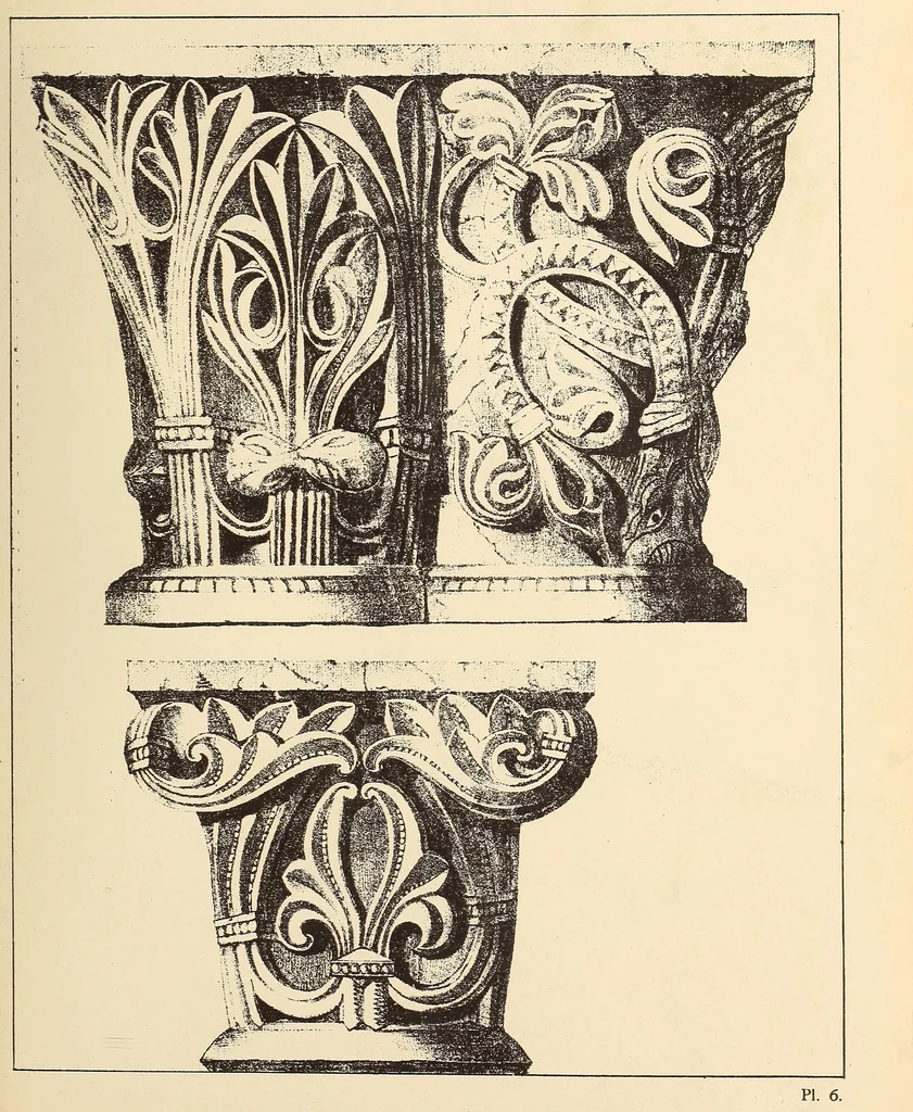 An illustration from Gothic ornaments, selected from various ancient buildings in England and France : exhibiting numerous specimens of every description of decorative detail, from the XIth. to the beginning of the XVIth. cent., 1900, leaf 21