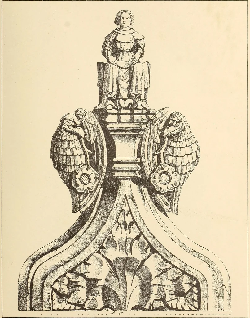An illustration from Gothic ornaments, selected from various ancient buildings in England and France : exhibiting numerous specimens of every description of decorative detail, from the XIth. to the beginning of the XVIth. cent., 1900, leaf 57