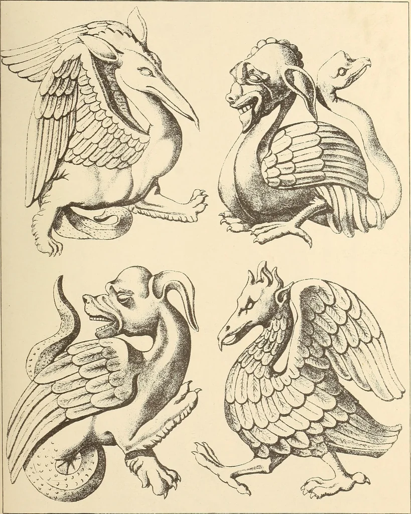An illustration from Gothic ornaments, selected from various ancient buildings in England and France : exhibiting numerous specimens of every description of decorative detail, from the XIth. to the beginning of the XVIth. cent., 1900, leaf 79