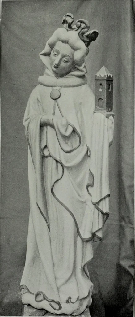 An illustration from Gotische Plastik in den Rheinlanden, 1921, leaf 69