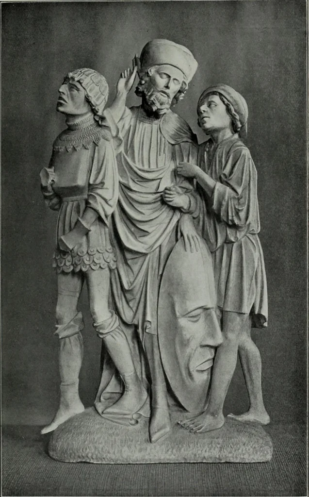 An illustration from Gotische Plastik in den Rheinlanden, 1921, leaf 71