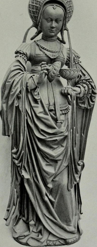 An illustration from Gotische Plastik in den Rheinlanden, 1921, leaf 91