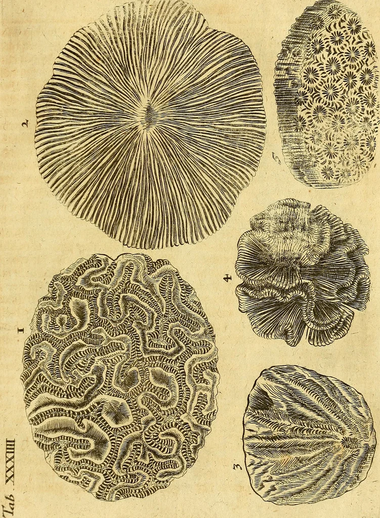 An illustration from Gottorffische Kunst-Kammer : worinnen allerhand ungemeine Sachen, so theils die Natur, theils künstliche Hände hervor gebracht und bereitet : vor diesem aus allen vier Theilen der Welt zusammen getragen, und vor einigen Jahren beschrieben, auch mit behörigen Kupffern gezieret, 1674, leaf 156