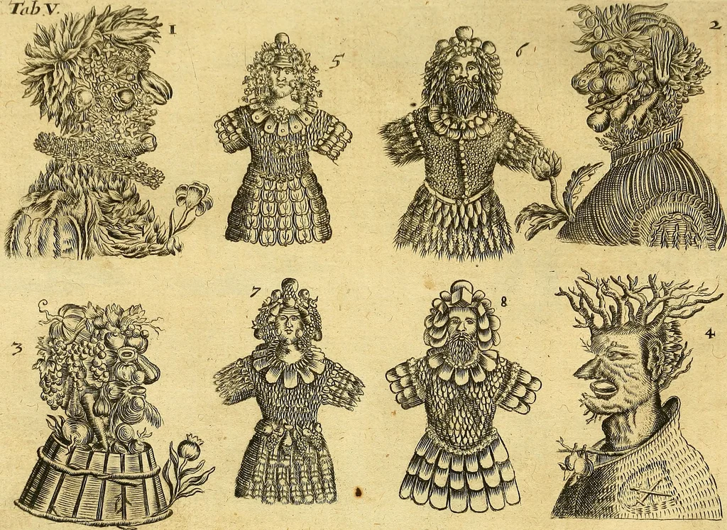 An illustration from Gottorffische Kunst-Kammer : worinnen allerhand ungemeine Sachen, so theils die Natur, theils künstliche Hände hervor gebracht und bereitet : vor diesem aus allen vier Theilen der Welt zusammen getragen, und vor einigen Jahren beschrieben, auch mit behörigen Kupffern gezieret, 1674, leaf 34