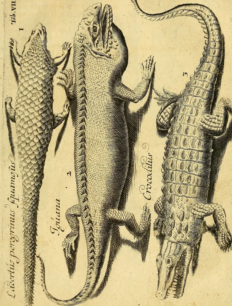 An illustration from Gottorffische Kunst-Kammer : worinnen allerhand ungemeine Sachen, so theils die Natur, theils künstliche Hände hervor gebracht und bereitet : vor diesem aus allen vier Theilen der Welt zusammen getragen, und vor einigen Jahren beschrieben, auch mit behörigen Kupffern gezieret, 1674, leaf 40