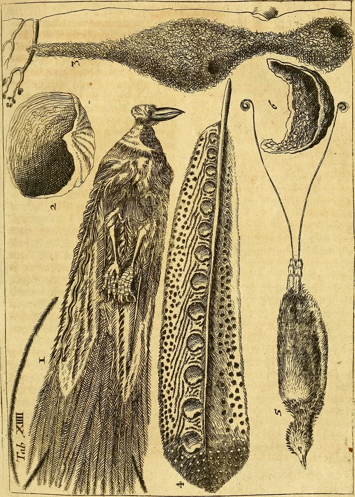 An illustration from Gottorffische Kunst-Kammer : worinnen allerhand ungemeine Sachen, so theils die Natur, theils künstliche Hände hervor gebracht und bereitet : vor diesem aus allen vier Theilen der Welt zusammen getragen, und vor einigen Jahren beschrieben, auch mit behörigen Kupffern gezieret, 1674, leaf 68
