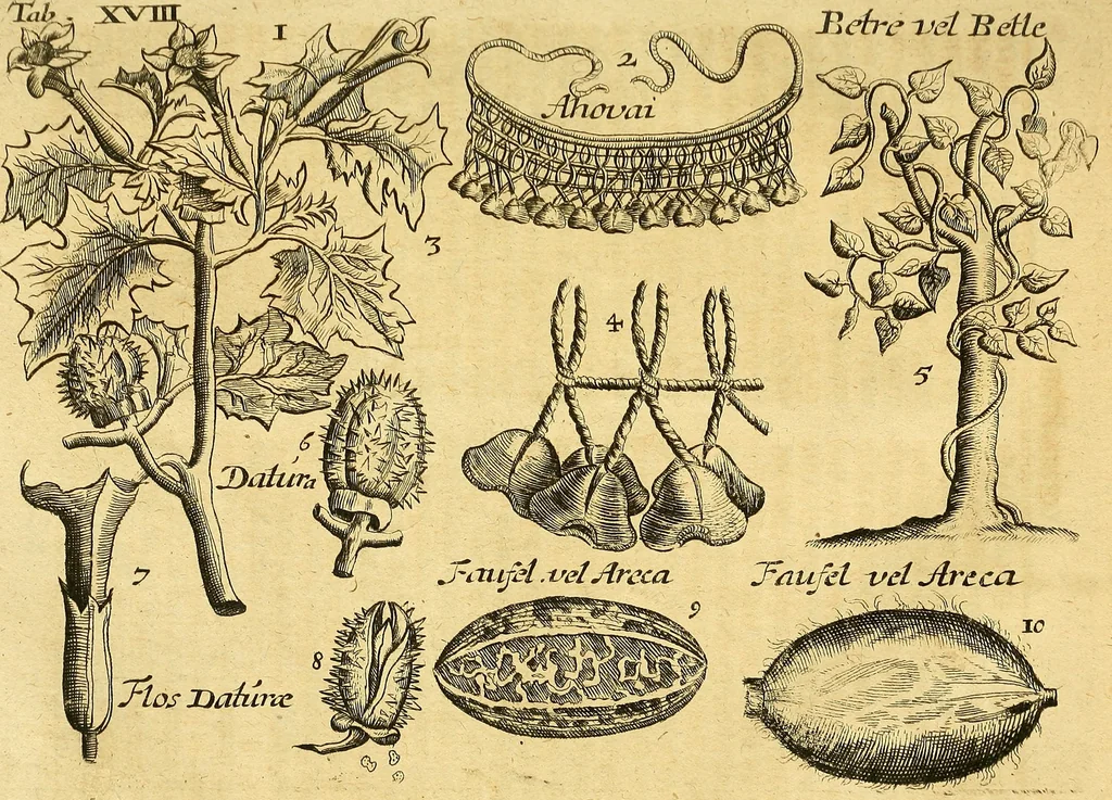An illustration from Gottorffische Kunst-Kammer : worinnen allerhand ungemeine Sachen, so theils die Natur, theils künstliche Hände hervor gebracht und bereitet : vor diesem aus allen vier Theilen der Welt zusammen getragen, und vor einigen Jahren beschrieben, auch mit behörigen Kupffern gezieret, 1674, leaf 80