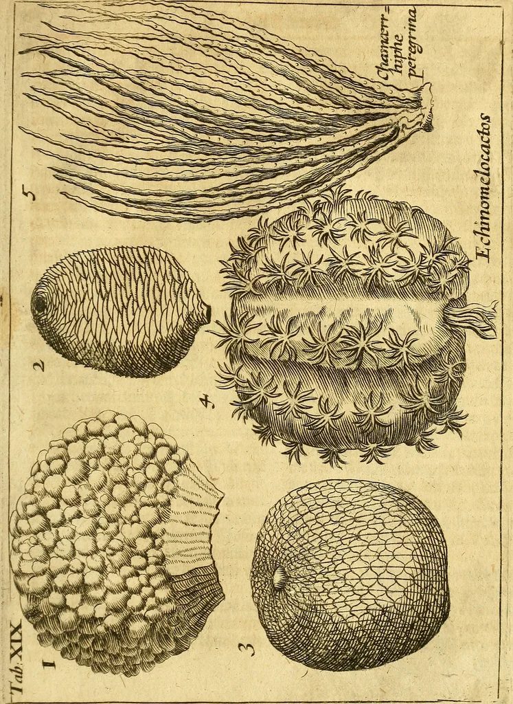 An illustration from Gottorffische Kunst-Kammer : worinnen allerhand ungemeine Sachen, so theils die Natur, theils künstliche Hände hervor gebracht und bereitet : vor diesem aus allen vier Theilen der Welt zusammen getragen, und vor einigen Jahren beschrieben, auch mit behörigen Kupffern gezieret, 1674, leaf 84