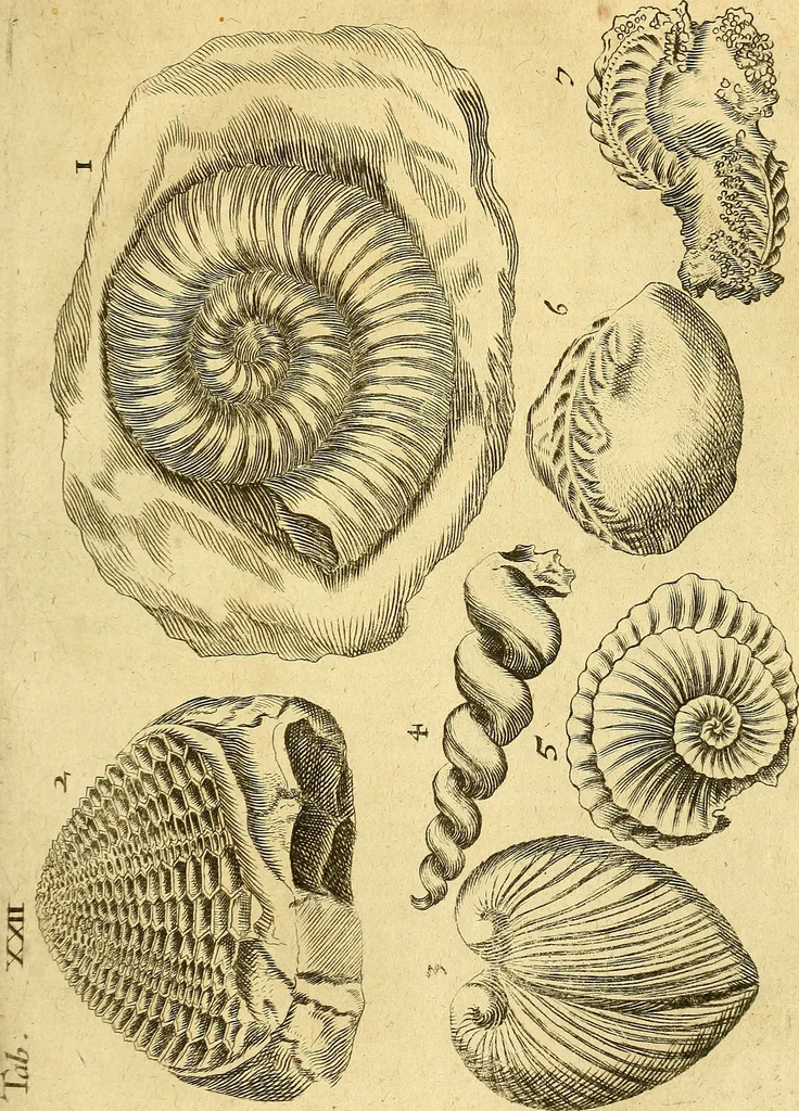 An illustration from Gottorffische Kunst-Kammer : worinnen allerhand ungemeine Sachen, so theils die Natur, theils künstliche Hände hervor gebracht und bereitet : vor diesem aus allen vier Theilen der Welt zusammen getragen, und vor einigen Jahren beschrieben, auch mit behörigen Kupffern gezieret, 1674, leaf 94