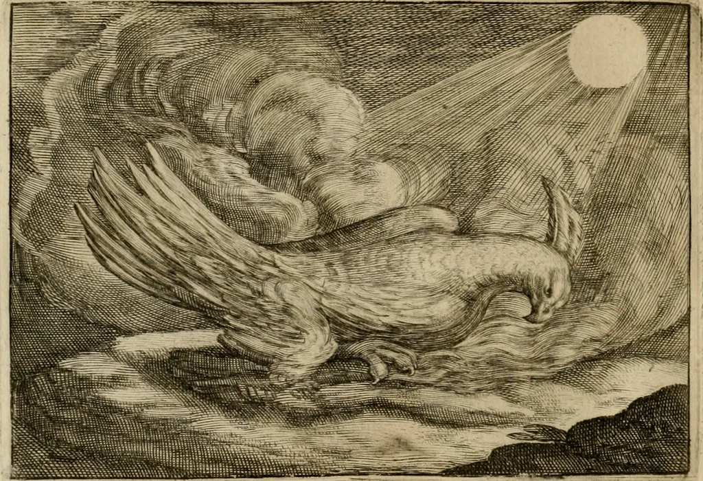 An illustration from Emblemata Florentii Schoonhovii I.C. Goudani, partim moralia, partim etiam civilia. Cum latiori eorundem ejusdem auctoris interpretatione. Accedunt et alia quaedam poëmatia in alijs poëmatum suorum libris non contenta, 1618, leaf 149
