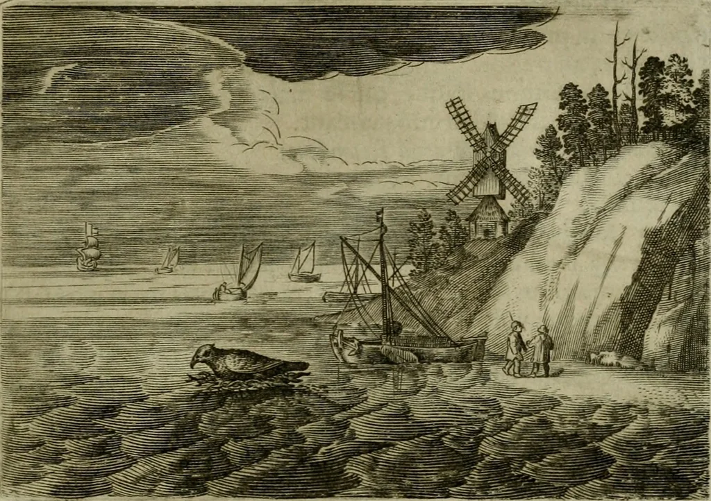An illustration from Emblemata Florentii Schoonhovii I.C. Goudani, partim moralia, partim etiam civilia. Cum latiori eorundem ejusdem auctoris interpretatione. Accedunt et alia quaedam poëmatia in alijs poëmatum suorum libris non contenta, 1618, leaf 162