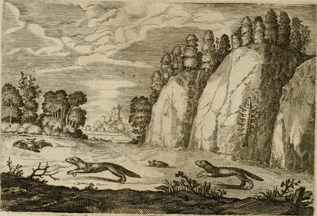 An illustration from Emblemata Florentii Schoonhovii I.C. Goudani, partim moralia, partim etiam civilia. Cum latiori eorundem ejusdem auctoris interpretatione. Accedunt et alia quaedam poëmatia in alijs poëmatum suorum libris non contenta, 1618, leaf 173