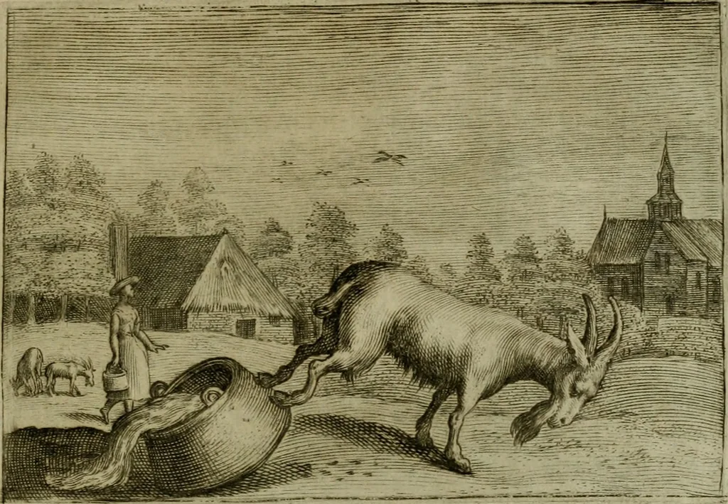 An illustration from Emblemata Florentii Schoonhovii I.C. Goudani, partim moralia, partim etiam civilia. Cum latiori eorundem ejusdem auctoris interpretatione. Accedunt et alia quaedam poëmatia in alijs poëmatum suorum libris non contenta, 1618, leaf 176