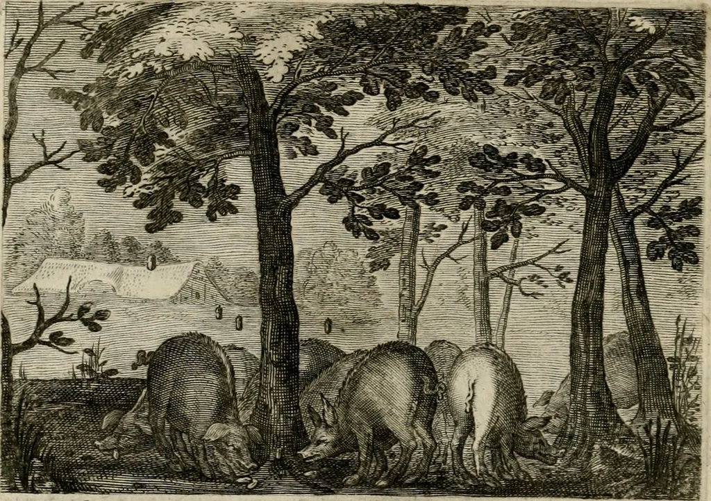 An illustration from Emblemata Florentii Schoonhovii I.C. Goudani, partim moralia, partim etiam civilia. Cum latiori eorundem ejusdem auctoris interpretatione. Accedunt et alia quaedam poëmatia in alijs poëmatum suorum libris non contenta, 1618, leaf 223