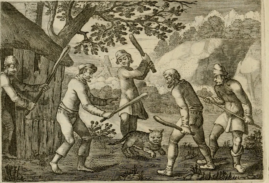 An illustration from Emblemata Florentii Schoonhovii I.C. Goudani, partim moralia, partim etiam civilia. Cum latiori eorundem ejusdem auctoris interpretatione. Accedunt et alia quaedam poëmatia in alijs poëmatum suorum libris non contenta, 1618, leaf 47