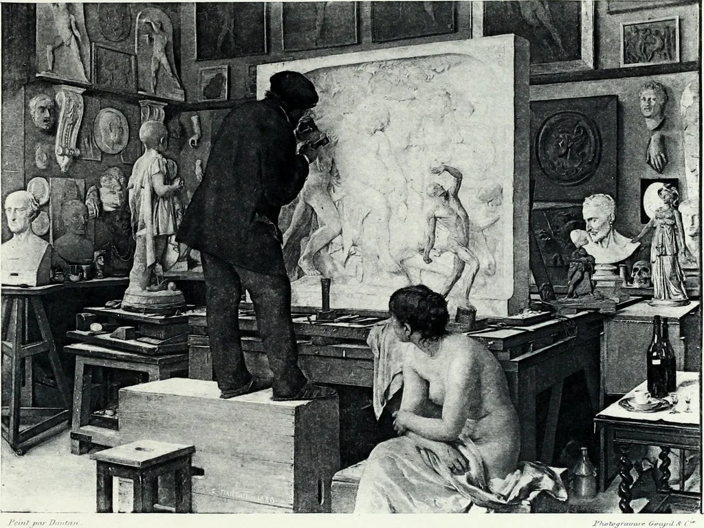 An illustration from The Goupil gallery of photogravures from great modern painters, with biographical and descriptive text, 1888, leaf 18