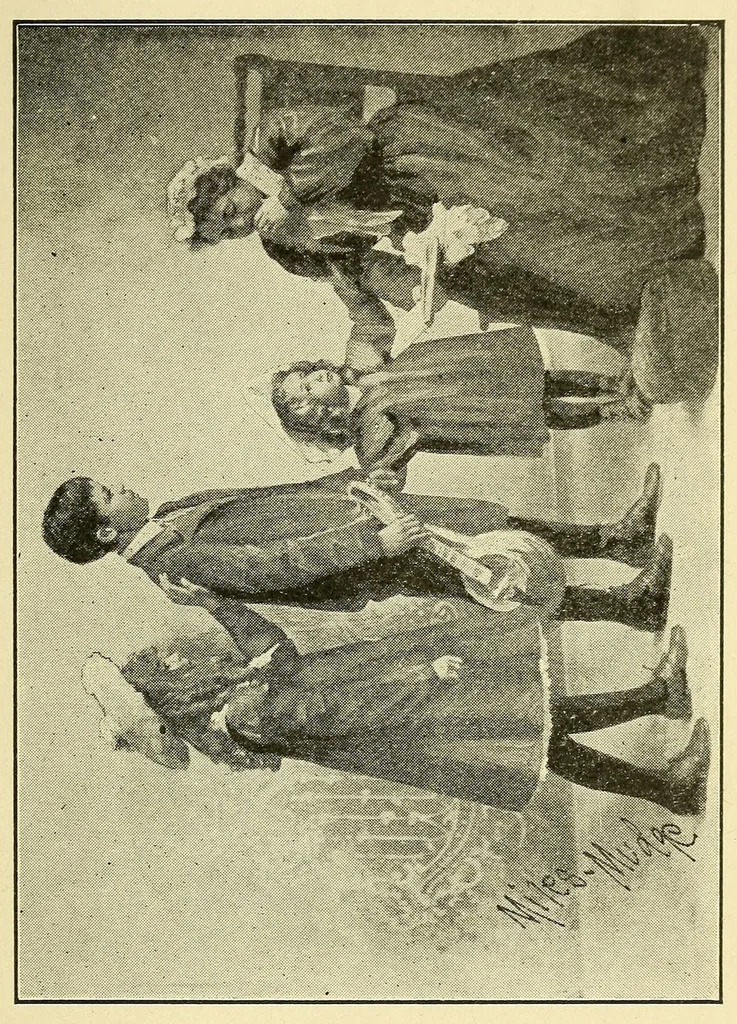 An illustration from A gourd fiddle, 1904, leaf 103