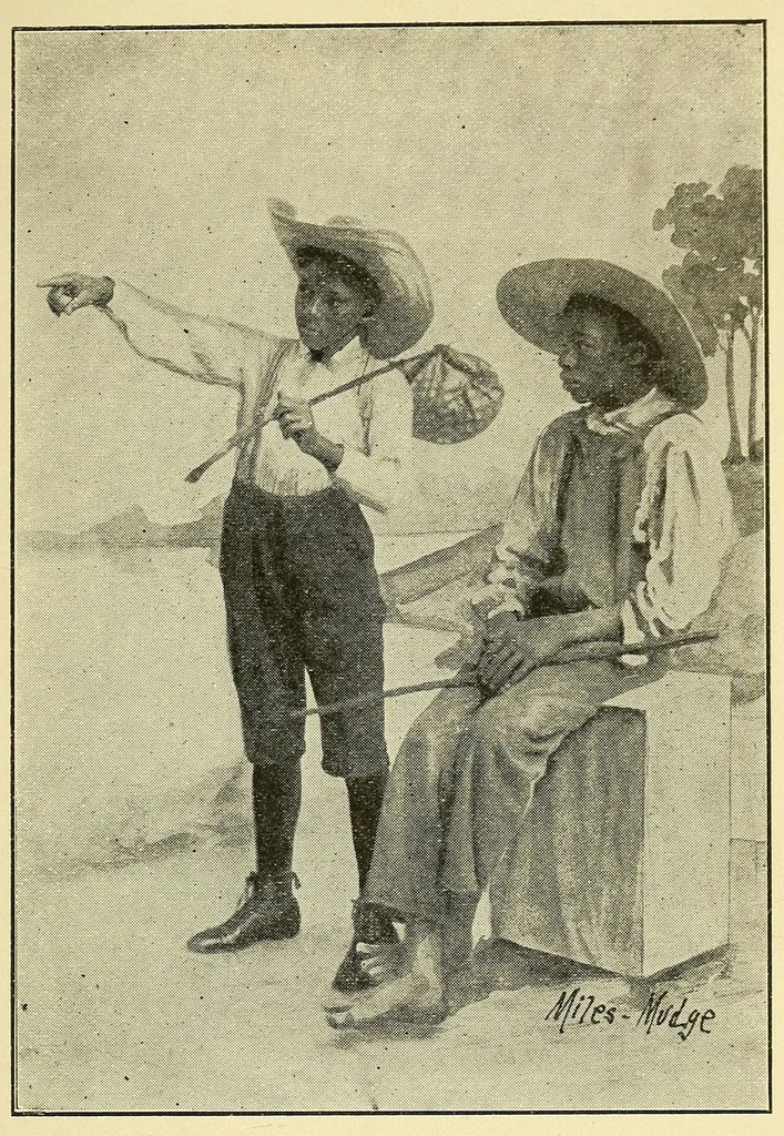 An illustration from A gourd fiddle, 1904, leaf 33