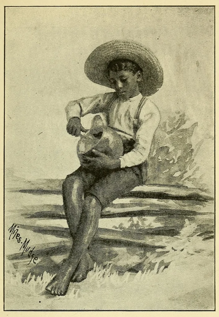 An illustration from A gourd fiddle, 1904, leaf 51
