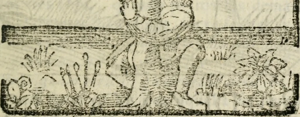 An illustration from Govierno general, moral, y politico : hallado en las fieras, y animales sylvestres : sacado de sus naturales virtudes, y propiedades, con particular tabla para sermones varios de tiempo, y de Santos, 1696, leaf 338