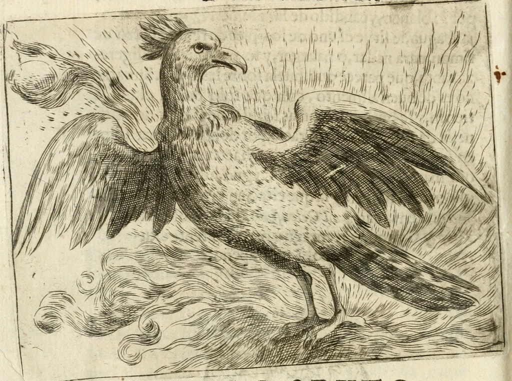 An illustration from Govierno general, moral, y politico : hallado en las aves mas generosas y nobles : sacado de sus naturales virtudes y propiedades, 1683, leaf 221