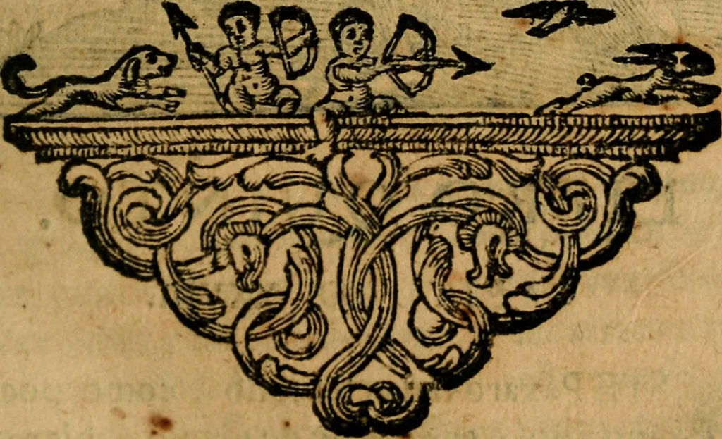 An illustration from Govierno general, moral, y politico. : Hallado en las aves mas generosas, y nobles. Sacado de sus naturales virtudes, y propriedades. Con qvarto tablas diferentes; es la vna para sermones varios de tiempo, y de Santos., 1696, leaf 176