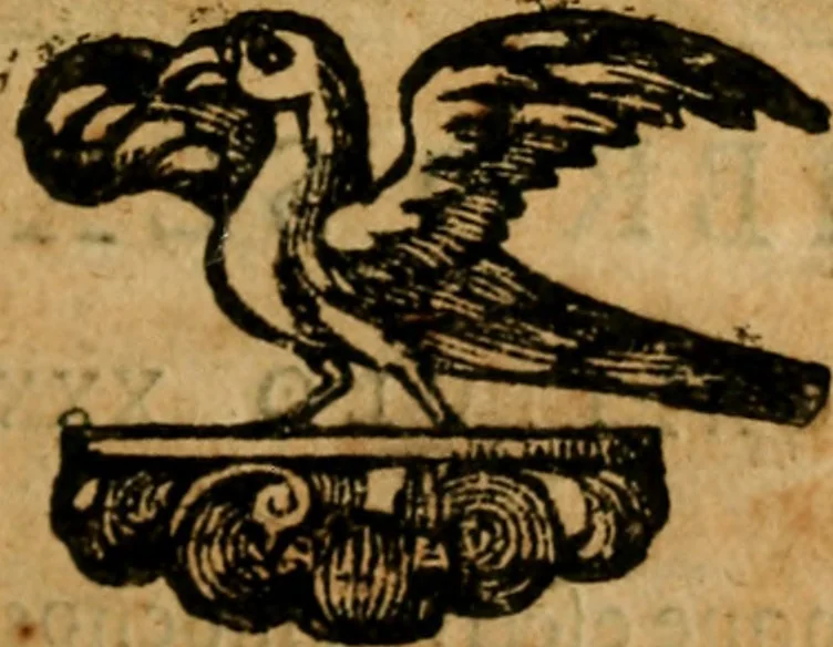 An illustration from Govierno general, moral, y politico. : Hallado en las aves mas generosas, y nobles. Sacado de sus naturales virtudes, y propriedades. Con qvarto tablas diferentes; es la vna para sermones varios de tiempo, y de Santos., 1696, leaf 196