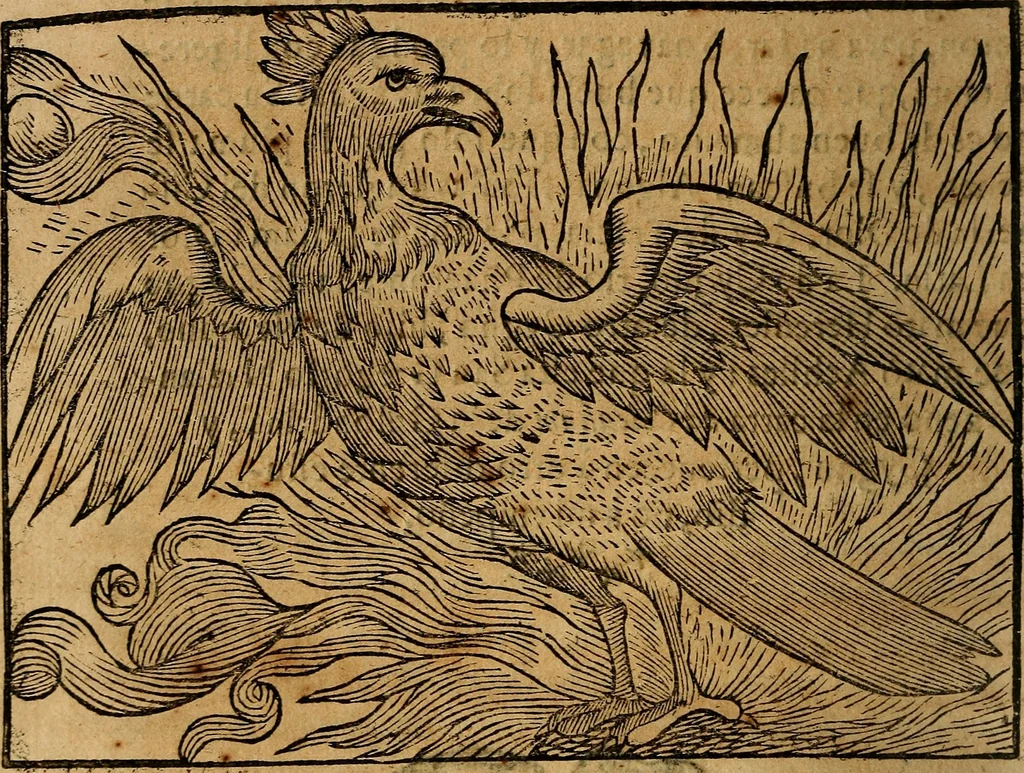 An illustration from Govierno general, moral, y politico. : Hallado en las aves mas generosas, y nobles. Sacado de sus naturales virtudes, y propriedades. Con qvarto tablas diferentes; es la vna para sermones varios de tiempo, y de Santos., 1696, leaf 197