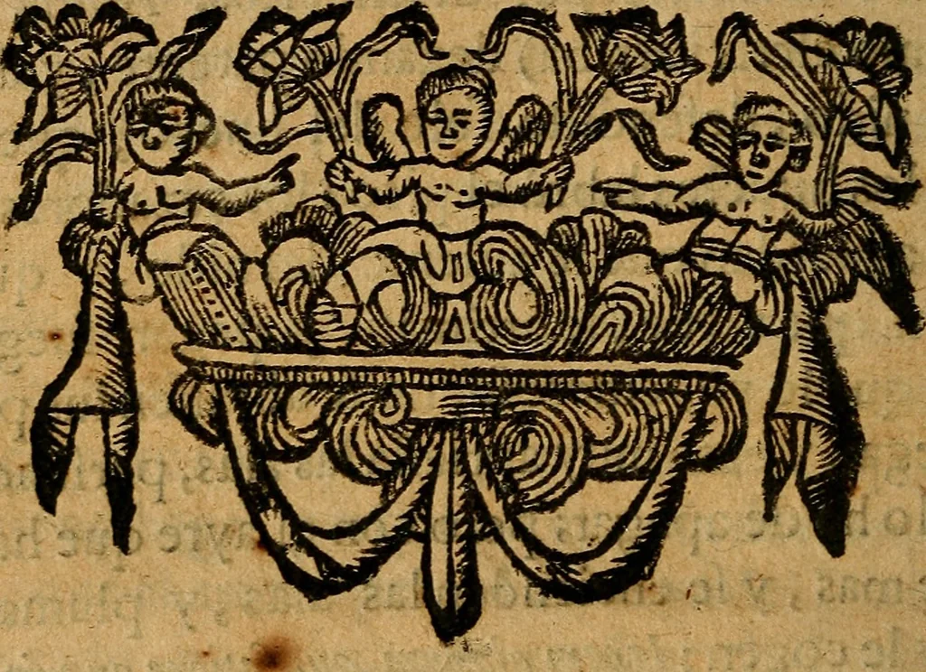 An illustration from Govierno general, moral, y politico. : Hallado en las aves mas generosas, y nobles. Sacado de sus naturales virtudes, y propriedades. Con qvarto tablas diferentes; es la vna para sermones varios de tiempo, y de Santos., 1696, leaf 241