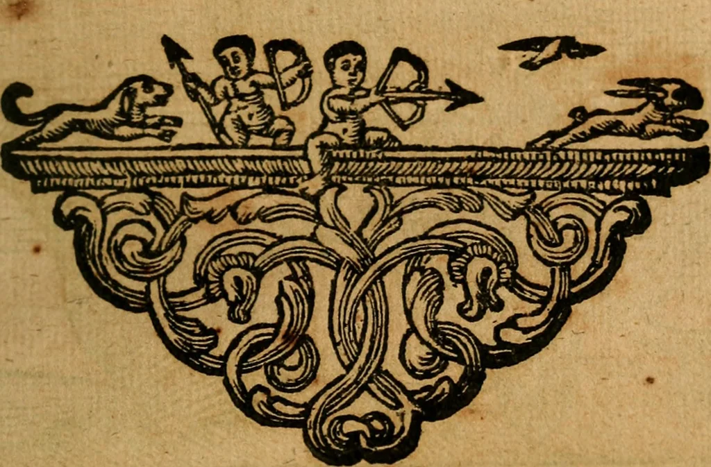 An illustration from Govierno general, moral, y politico. : Hallado en las aves mas generosas, y nobles. Sacado de sus naturales virtudes, y propriedades. Con qvarto tablas diferentes; es la vna para sermones varios de tiempo, y de Santos., 1696, leaf 270