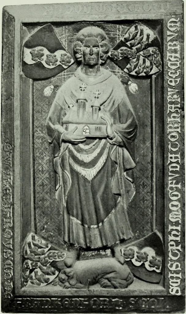 An illustration from Grabdenkmáler im Maingebiet vom anfang des XIV. jahrhunderts bis z um eintritt der renaissance, 1907, leaf 102