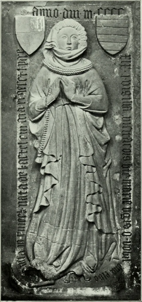 An illustration from Grabdenkmáler im Maingebiet vom anfang des XIV. jahrhunderts bis z um eintritt der renaissance, 1907, leaf 108