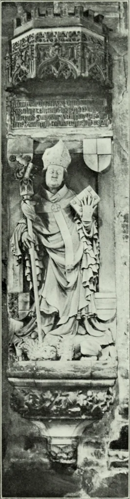An illustration from Grabdenkmáler im Maingebiet vom anfang des XIV. jahrhunderts bis z um eintritt der renaissance, 1907, leaf 110