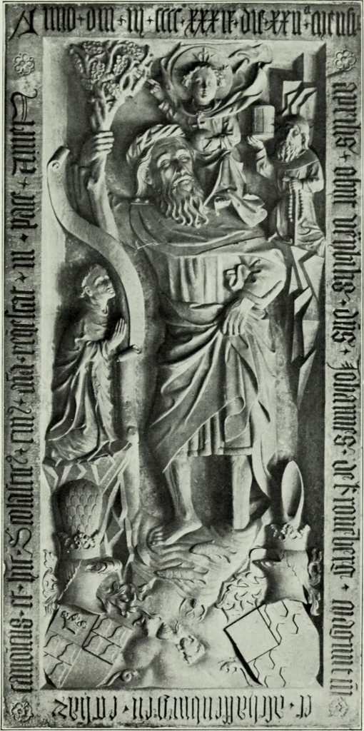 An illustration from Grabdenkmáler im Maingebiet vom anfang des XIV. jahrhunderts bis z um eintritt der renaissance, 1907, leaf 114