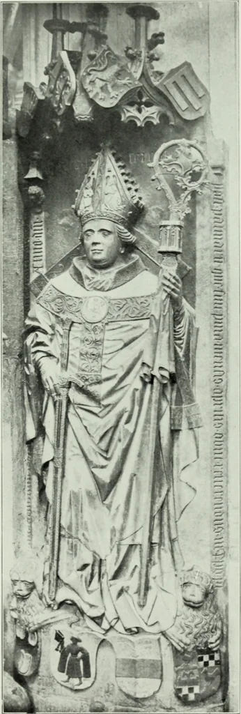 An illustration from Grabdenkmáler im Maingebiet vom anfang des XIV. jahrhunderts bis z um eintritt der renaissance, 1907, leaf 118