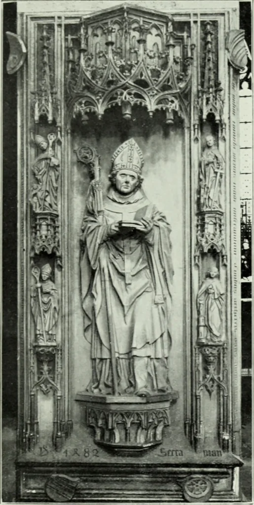 An illustration from Grabdenkmáler im Maingebiet vom anfang des XIV. jahrhunderts bis z um eintritt der renaissance, 1907, leaf 122