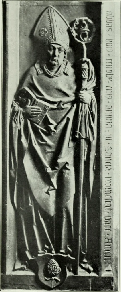 An illustration from Grabdenkmáler im Maingebiet vom anfang des XIV. jahrhunderts bis z um eintritt der renaissance, 1907, leaf 132