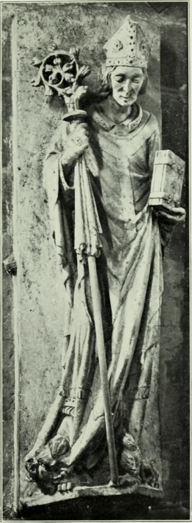 An illustration from Grabdenkmáler im Maingebiet vom anfang des XIV. jahrhunderts bis z um eintritt der renaissance, 1907, leaf 86
