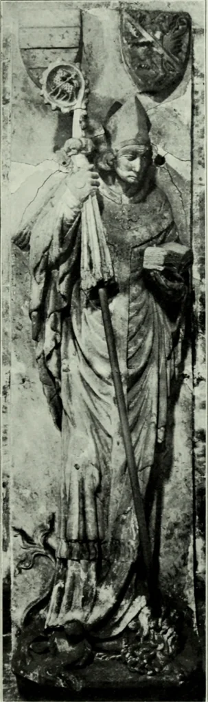 An illustration from Grabdenkmáler im Maingebiet vom anfang des XIV. jahrhunderts bis z um eintritt der renaissance, 1907, leaf 88