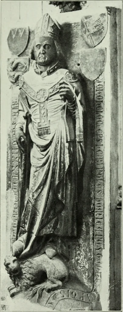 An illustration from Grabdenkmáler im Maingebiet vom anfang des XIV. jahrhunderts bis z um eintritt der renaissance, 1907, leaf 90