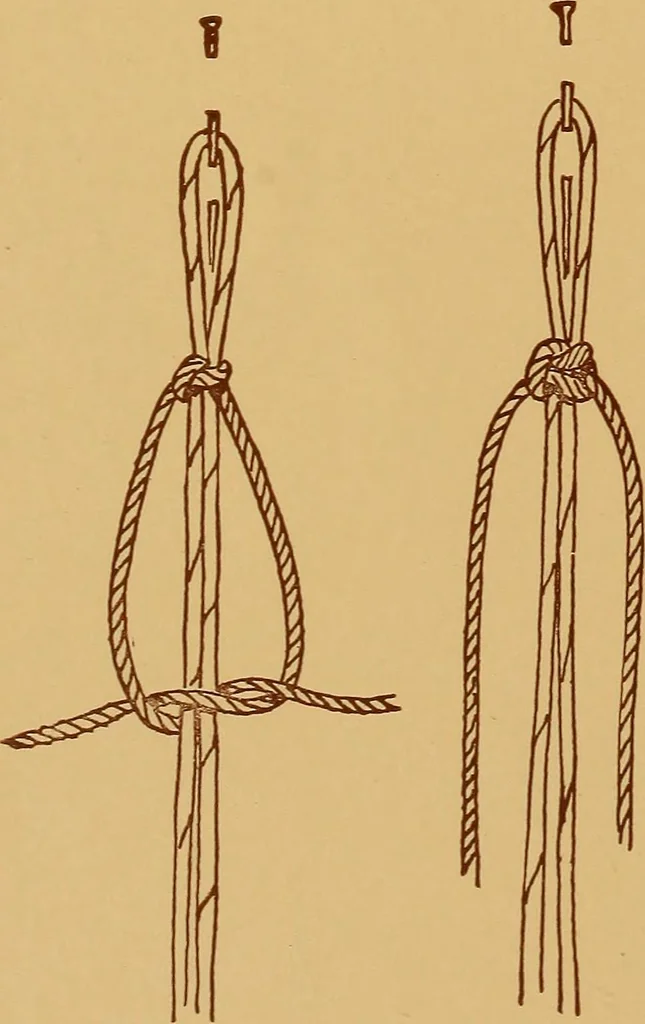 An illustration from A graded course in cord, raffia, lacer work and sewing for elementary schools, 1913, leaf 115