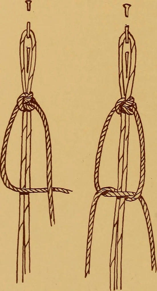 An illustration from A graded course in cord, raffia, lacer work and sewing for elementary schools, 1913, leaf 115