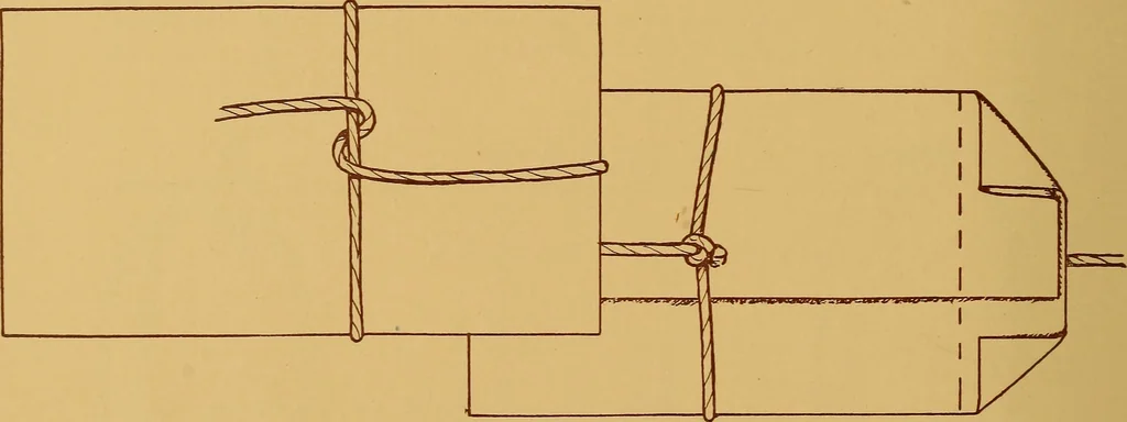 An illustration from A graded course in cord, raffia, lacer work and sewing for elementary schools, 1913, leaf 177