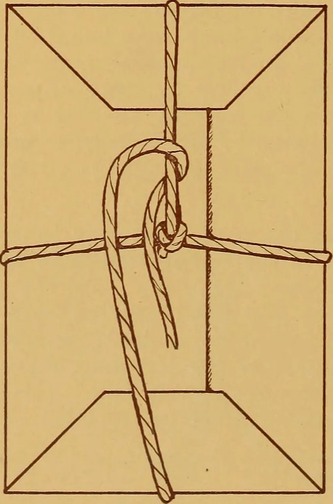 An illustration from A graded course in cord, raffia, lacer work and sewing for elementary schools, 1913, leaf 177