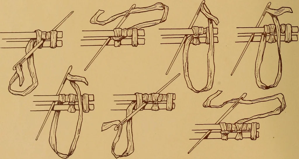 An illustration from A graded course in cord, raffia, lacer work and sewing for elementary schools, 1913, leaf 223