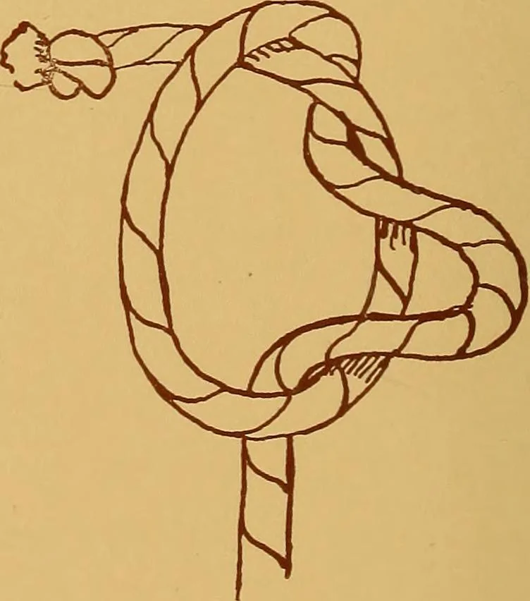 An illustration from A graded course in cord, raffia, lacer work and sewing for elementary schools, 1913, leaf 25