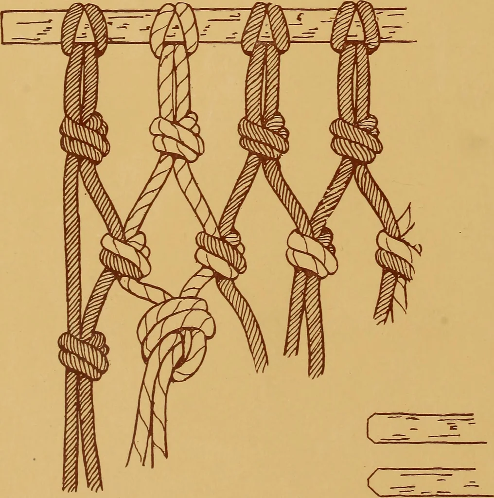 An illustration from A graded course in cord, raffia, lacer work and sewing for elementary schools, 1913, leaf 29