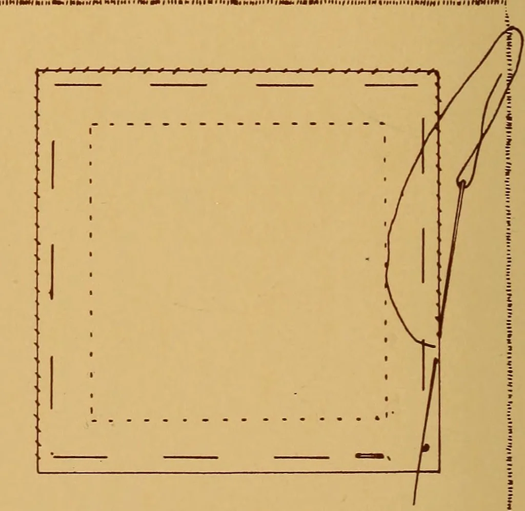 An illustration from A graded course in cord, raffia, lacer work and sewing for elementary schools, 1913, leaf 299