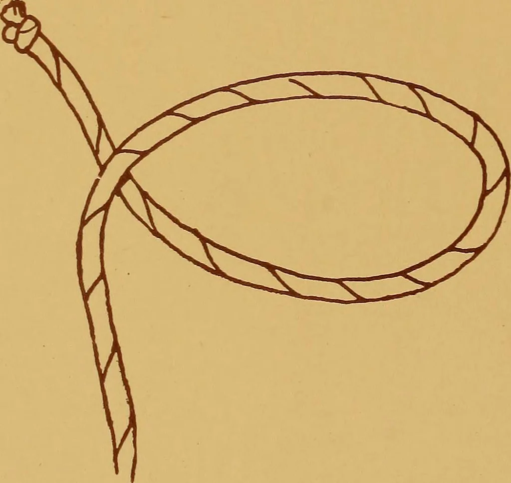 An illustration from A graded course in cord, raffia, lacer work and sewing for elementary schools, 1913, leaf 51
