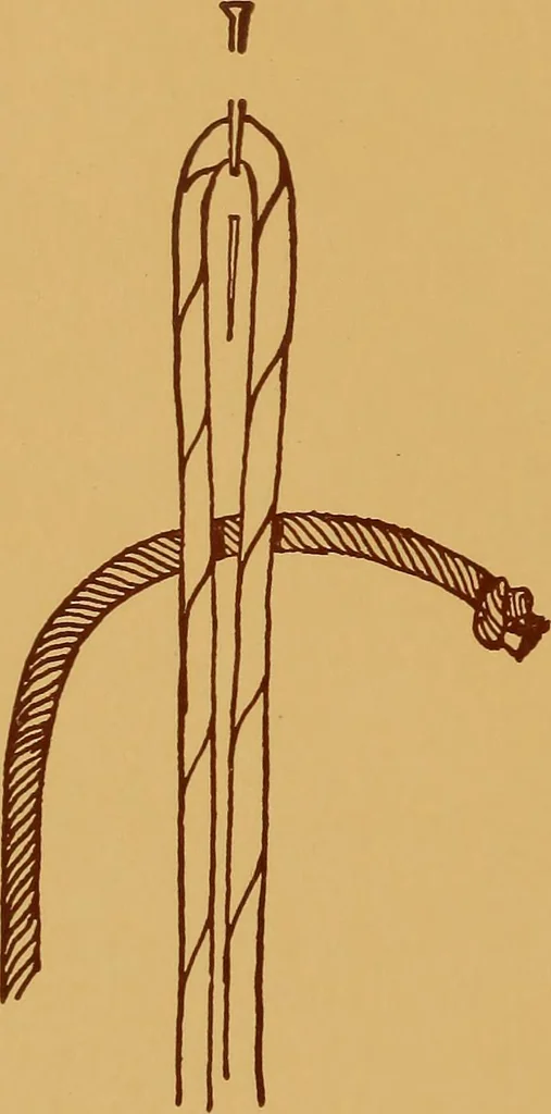 An illustration from A graded course in cord, raffia, lacer work and sewing for elementary schools, 1913, leaf 55